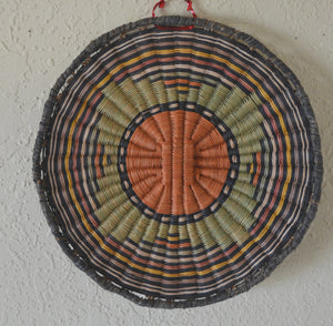 Native American Basket : Hopi Wicker Plaque : Basket 16 - Getzwiller's Nizhoni Ranch Gallery