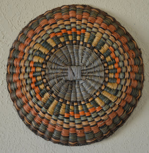 Native American Basket : Hopi Wicker Plaque : Basket 17 - Getzwiller's Nizhoni Ranch Gallery
