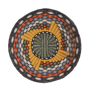 Native American Basket : Hopi Wicker Plaque : Basket 15 - Getzwiller's Nizhoni Ranch Gallery