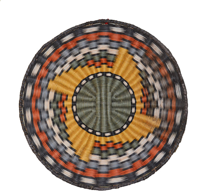 Native American Basket : Hopi Wicker Plaque : Basket 15