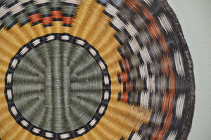 Native American Basket : Hopi Wicker Plaque : Basket 15 - Getzwiller's Nizhoni Ranch Gallery