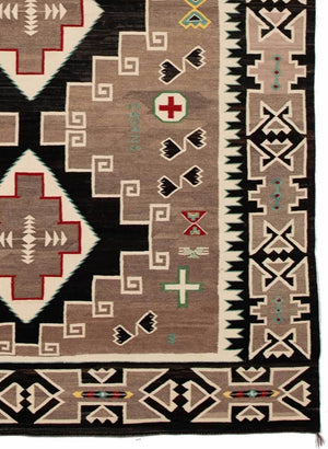 Teec Nos Pos Pictorial Navajo Rug Weaving : Slocum Klah : 24 Cans: PC 14 : 5' x 8'1" - Getzwiller's Nizhoni Ranch Gallery