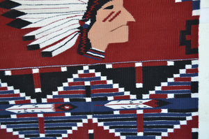 Pictorial : Indian Chief : Native American Weaving : Lusandra Williams : 3349 - Getzwiller's Nizhoni Ranch Gallery