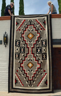 Crystal Navajo Weaving  : Historic : JV 111 : 79" x 144" : ( 6' 7" x 12'), view 5