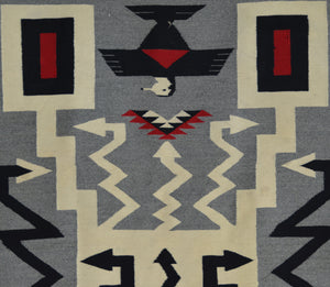 Storm Pictorial : Navajo Weaving  : Historic : JV 124 : 31" x 61" (2'7" x 5'1")