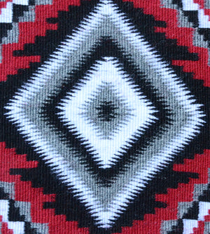 Miniature : Klagetoh Navajo Tapestry : Matilda Yazzie Bia : m-149 : 8" x 10" - Getzwiller's Nizhoni Ranch Gallery