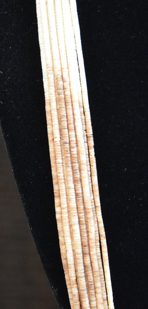 Native American Jewelry : Heishi Shell Necklace : NAJ-N28 - Getzwiller's Nizhoni Ranch Gallery