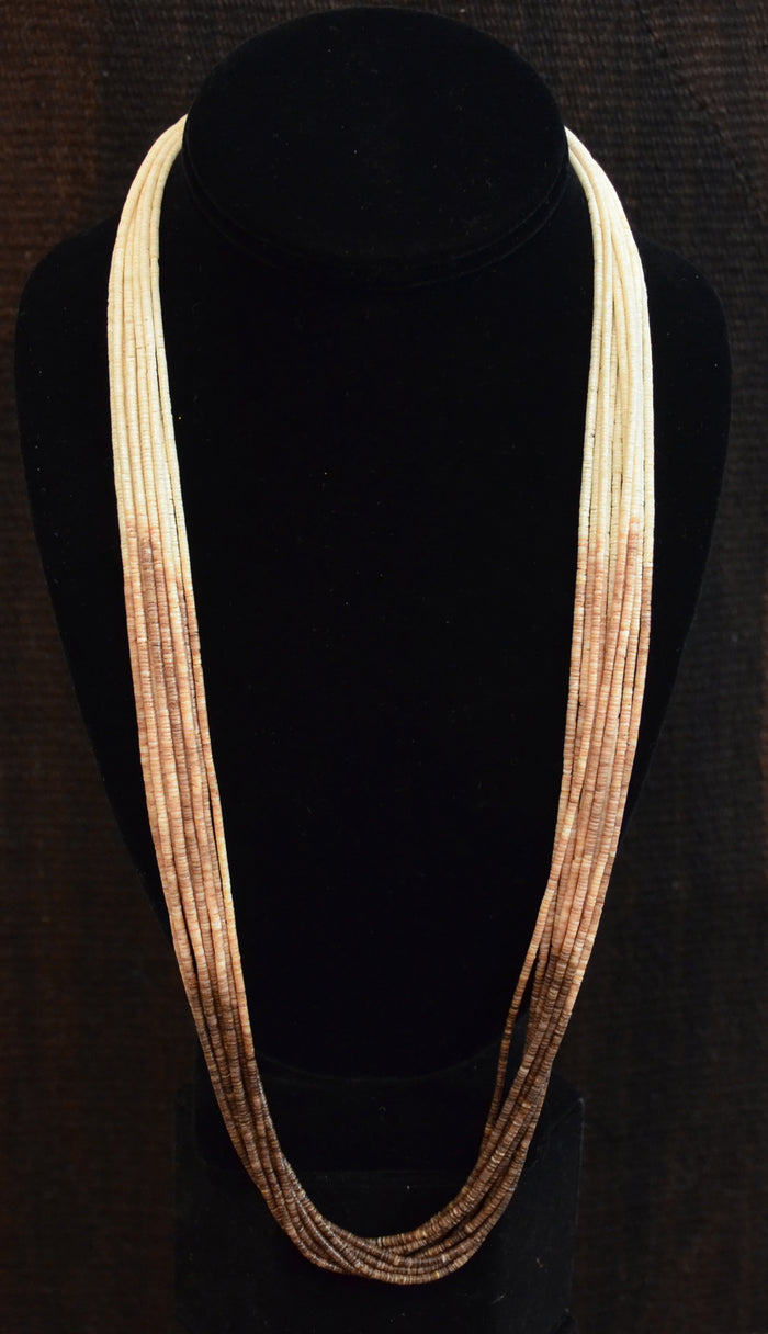 SOLD - Native American Jewelry : Heishi Shell Necklace : NAJ-N28