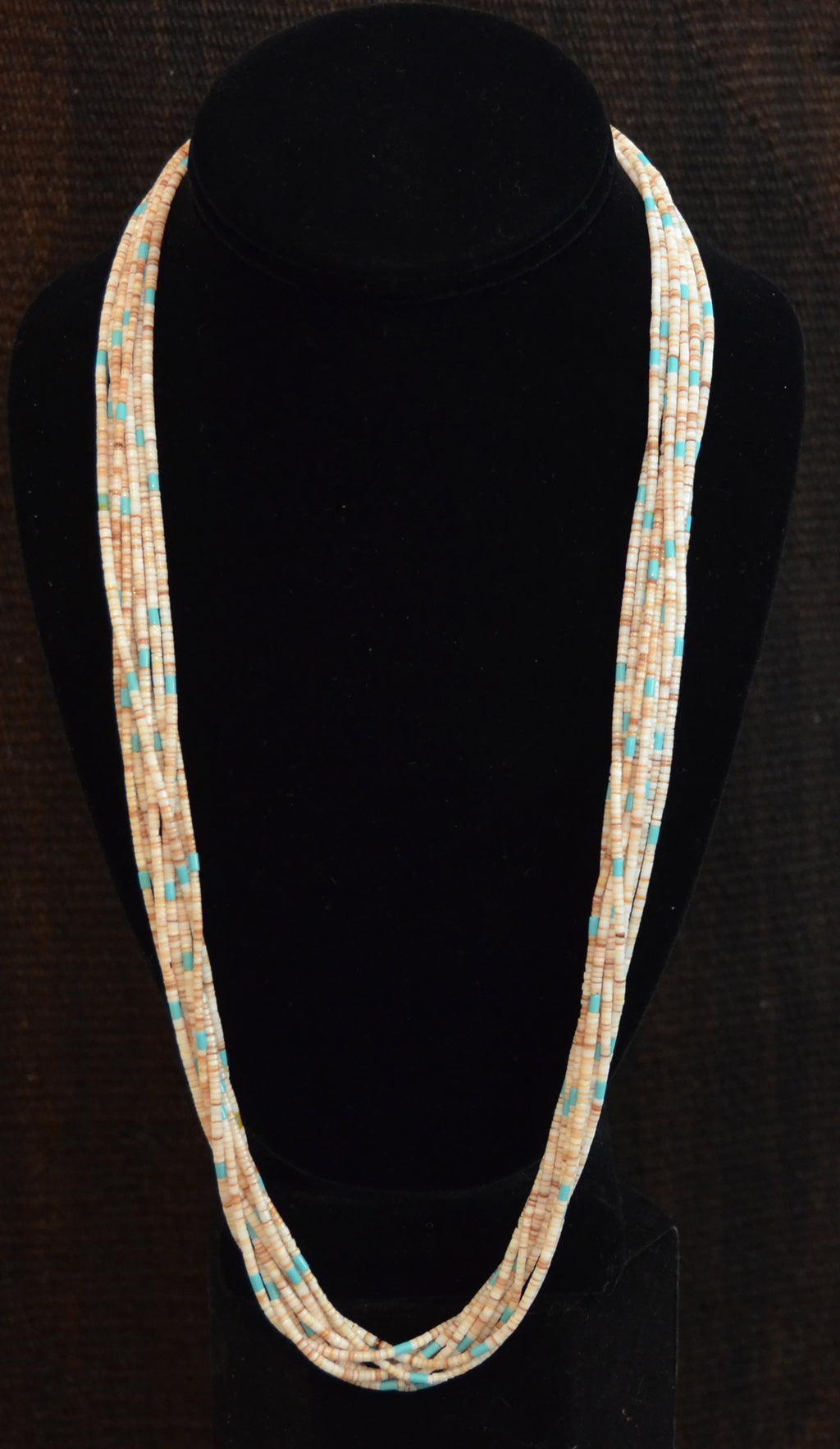 Native American Jewelry : Heishi Shell Necklace : NAJ-N29 - Getzwiller's Nizhoni Ranch Gallery