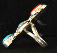 Native American Jewelry : Navajo : Ring : Turquoise : Kenneth Largo : NAJ- 3R, view 2