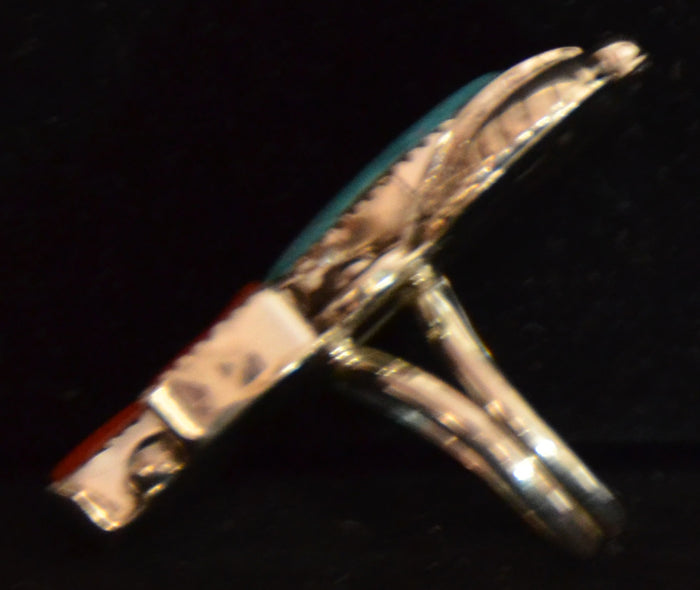 Native American Jewelry : Navajo : Ring : Turquoise : Kenneth Largo : NAJ- 4R