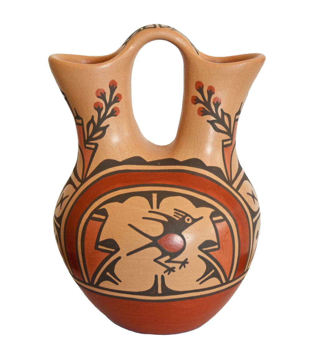 Native American: Zia Pueblo Pot : Wedding Vase : Ruby Panana: rp 31 - Getzwiller's Nizhoni Ranch Gallery