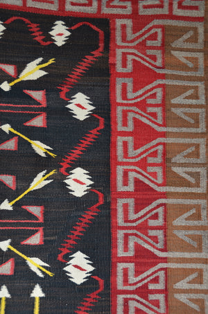 Teec Nos Pos Antique Navajo Rug :  PC 169  : 34" x 66"