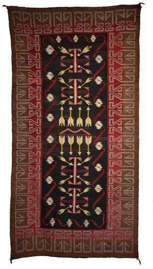 Teec Nos Pos Antique Navajo Rug :  PC 169  : 34" x 66"