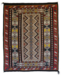 Teec Nos Pos Antique Navajo Rug :  PC 173  : 53" x 67" : (4'5" x 5'7"), view 1