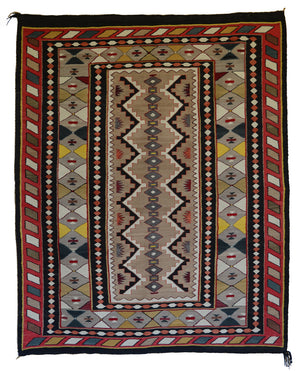 Teec Nos Pos Antique Navajo Rug :  PC 173  : 53" x 67"