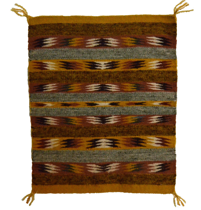 Miniature Crystal Navajo Tapestry : PC 237 : 9.5" x 11.5"