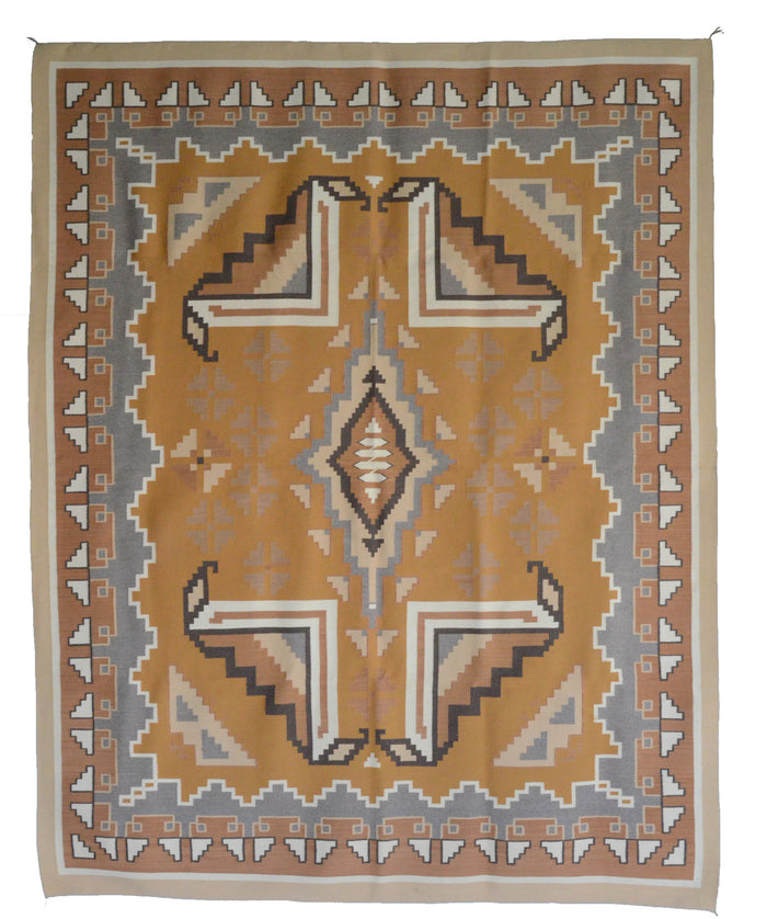 Burntwater Navajo Weaving : Marie Shirley : PC 273 : 84" x 104" (7' x 8'8")