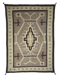 Two Grey Hill Weaving : Historic : PC 129 : 46" x 65" : (3'10" x 5'5"), view 1