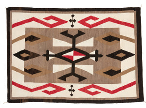 JB Moore Plate XXIV Navajo Weaving : Historic : PC 112 : 53″ x 74″ - Getzwiller's Nizhoni Ranch Gallery