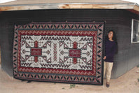 Teec Nos Pos Navajo Rug : Berlinda Nez Barber : Churro 21 : 72" x 120" (6' x 10'), view 2