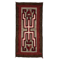 Crystal Hero Twin Navajo Rug Weaving : Historic : GHT 536 : 54" x 108" : (4'6" x 9'), view 1