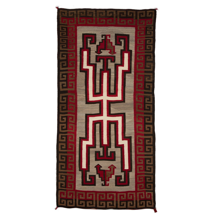 Crystal Hero Twin Navajo Rug Weaving : Historic : GHT 536 : 54" x 108" : (4'6" x 9')