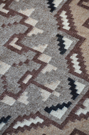 Large Navajo Rug: Two Grey Hills : 3364: 12'2" x 8'8" - Getzwiller's Nizhoni Ranch Gallery