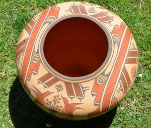 Zia Pueblo Pot : Large Olla:  Ruby Panana: rp 22 - Getzwiller's Nizhoni Ranch Gallery