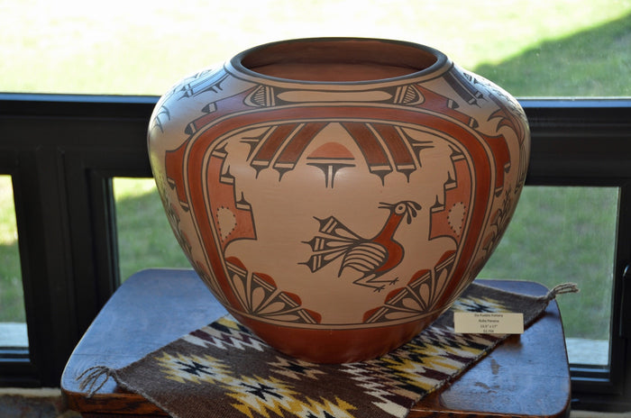 Zia Pueblo Pot : Large Olla:  Ruby Panana: rp 22